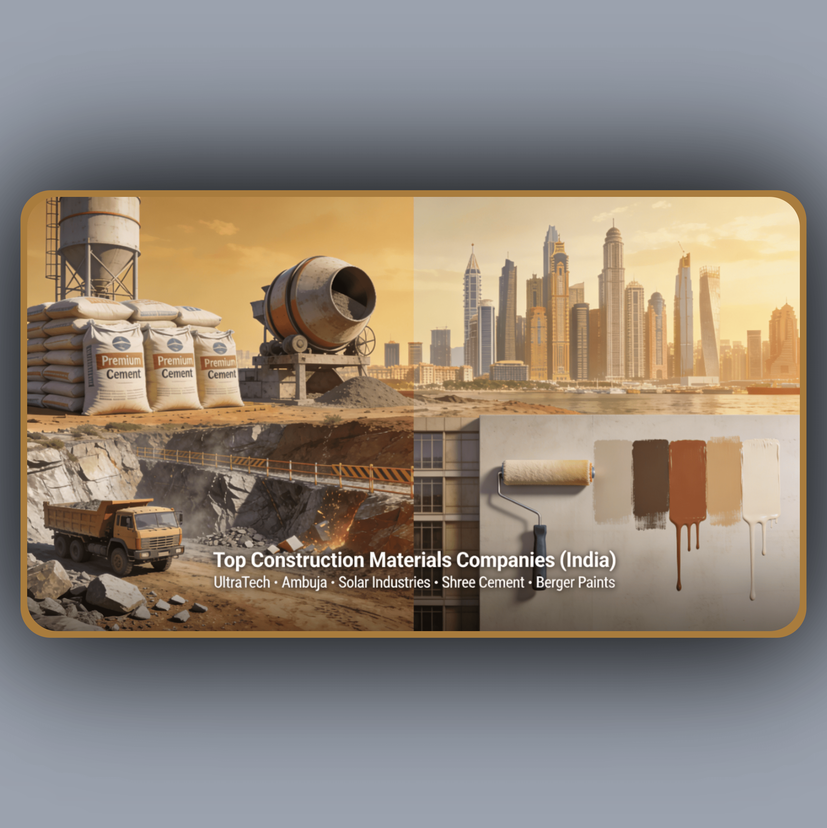 Major companies leading Construction Materials Industry in India