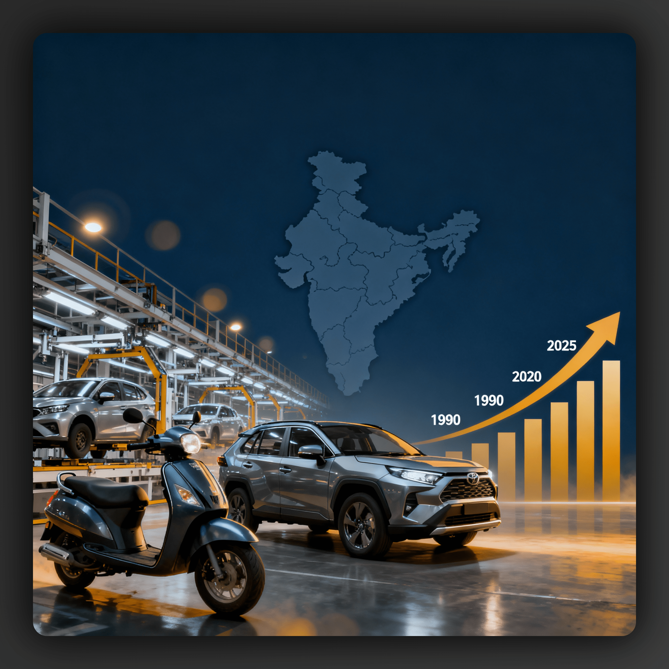 Performance of Automobile Sector of India in 2025