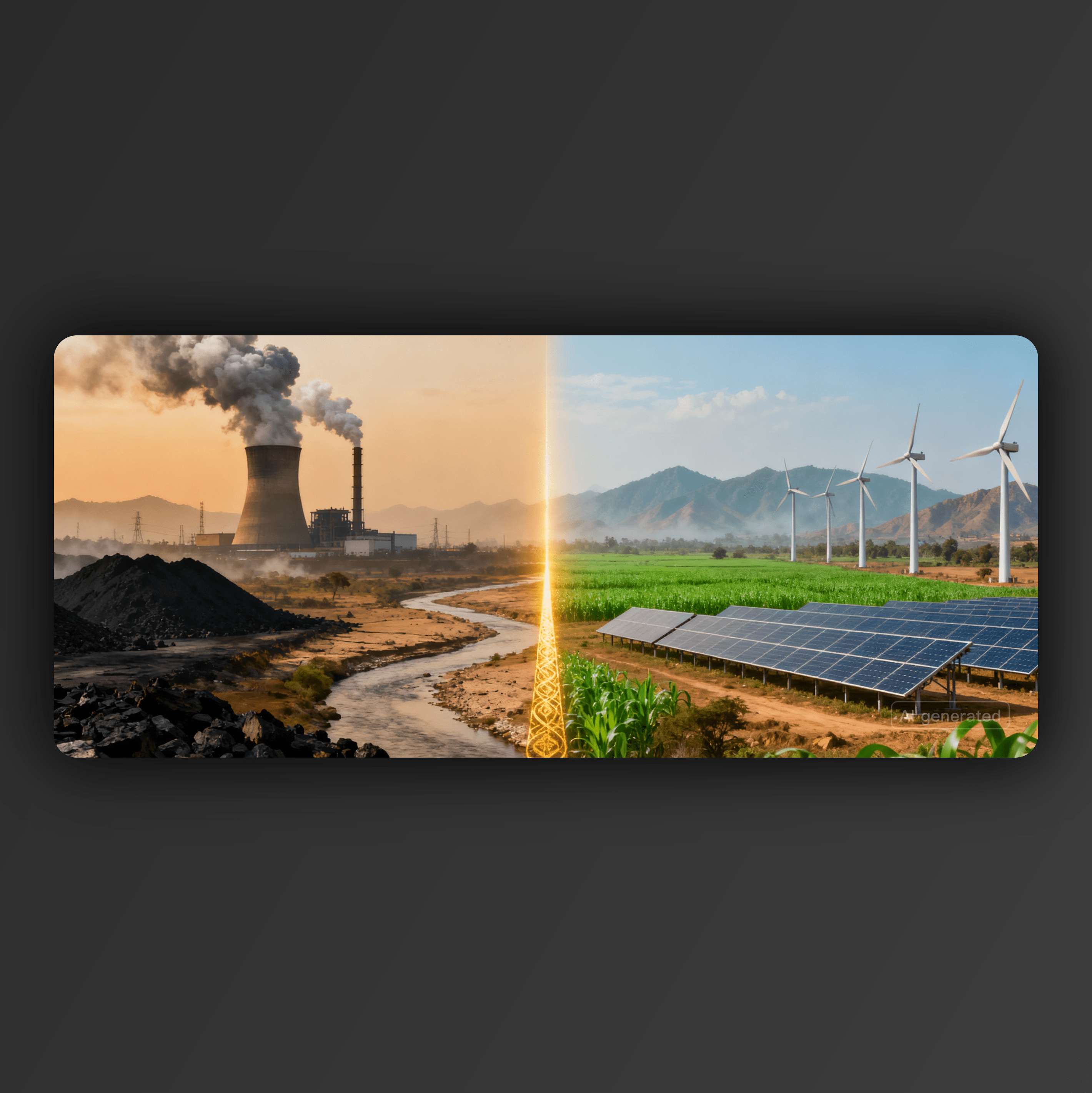Transitioning from coal based power generation to renewable sources