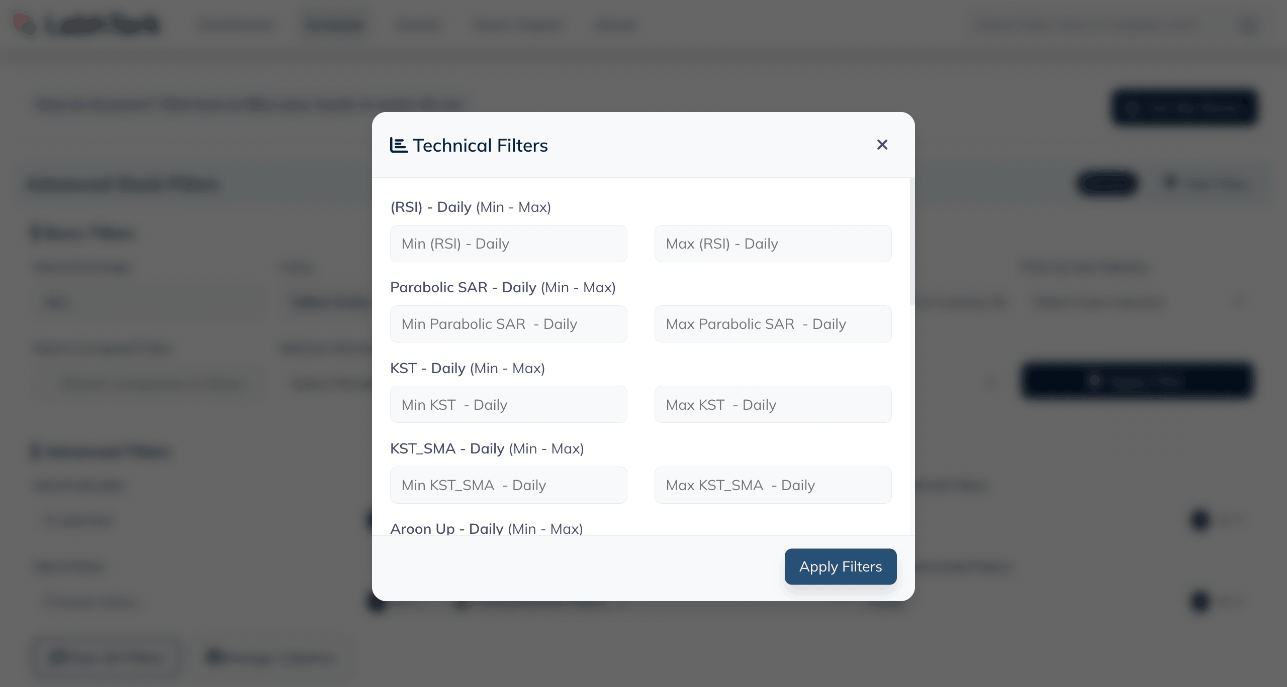 technical indicators